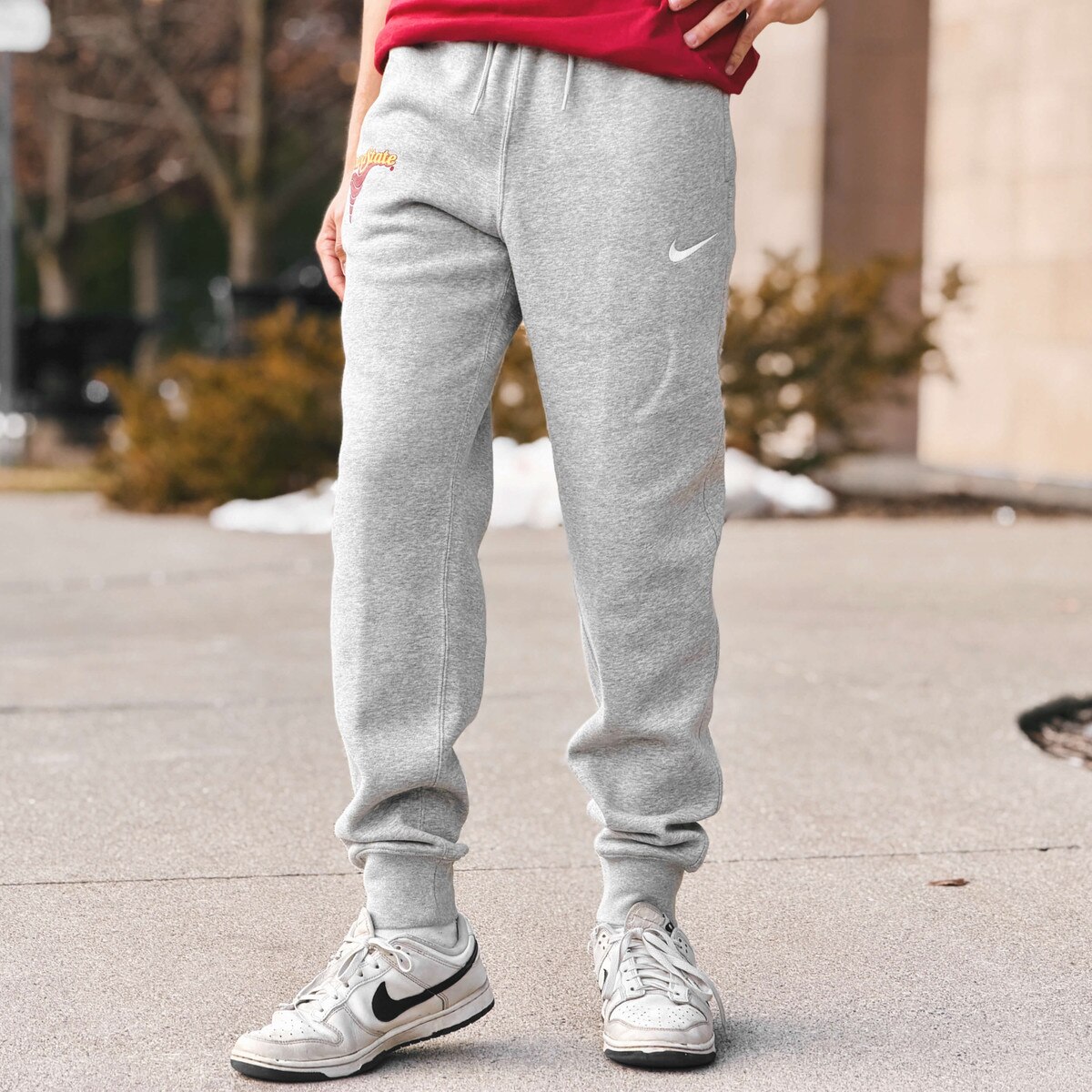 Nike® Iowa State Swirl Gray Fleece Joggers